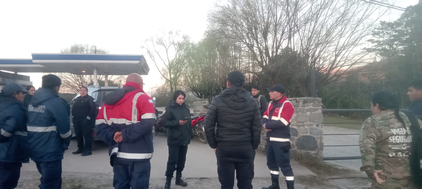 Bomberos Voluntarios de Raco en operativo