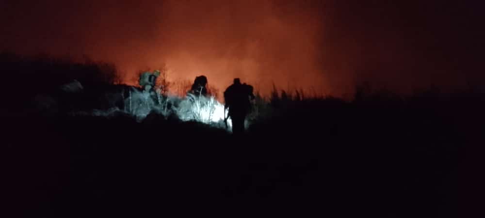Bomberos Voluntarios de Raco en operativo
